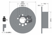 BDS1950 Brzdový kotouč BENDIX Braking