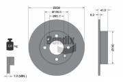 BDS1135 Brzdový kotouč BENDIX Braking