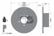 BDS1895 Brzdový kotouč BENDIX Braking