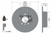 BDS1811 Brzdový kotouč BENDIX Braking