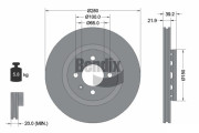 BDS1891 Brzdový kotouč BENDIX Braking