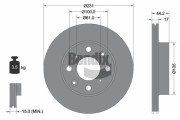 BDS2225 Brzdový kotouč BENDIX Braking
