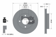 BDS1258 Brzdový kotouč BENDIX Braking