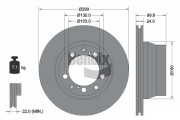 BDS2170 Brzdový kotouč BENDIX Braking