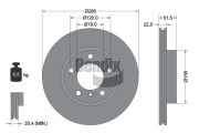 BDS1141HC Brzdový kotouč BENDIX Braking