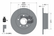 BDS1639 Brzdový kotouč BENDIX Braking