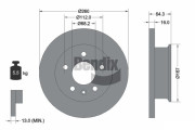 BDS2038 Brzdový kotouč BENDIX Braking