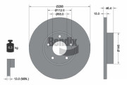BDS1805HC Brzdový kotouč BENDIX Braking