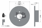 BDS1945 Brzdový kotouč BENDIX Braking