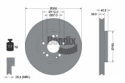 BDS2227 Brzdový kotouč BENDIX Braking