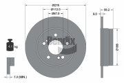 BDS2073 Brzdový kotouč BENDIX Braking