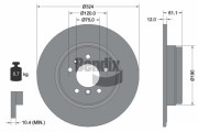 BDS1840 Brzdový kotouč BENDIX Braking