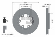 BDS1369 Brzdový kotouč BENDIX Braking