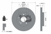 BDS1674 Brzdový kotouč BENDIX Braking