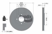 BDS1430 Brzdový kotouč BENDIX Braking