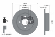 BDS2019 Brzdový kotouč BENDIX Braking
