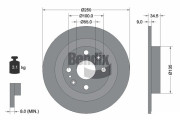BDS1854 Brzdový kotouč BENDIX Braking