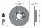 BDS1819 Brzdový kotouč BENDIX Braking