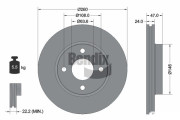 BDS1782 Brzdový kotouč BENDIX Braking