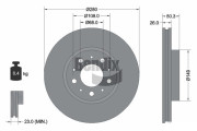 BDS1730 Brzdový kotouč BENDIX Braking