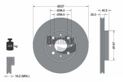 BDS1100 Brzdový kotouč BENDIX Braking