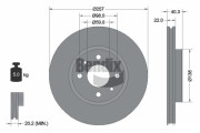 BDS1016 Brzdový kotouč BENDIX Braking