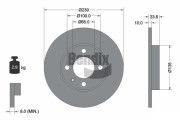 BDS1433 Brzdový kotouč BENDIX Braking