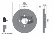 BDS1144 Brzdový kotouč BENDIX Braking