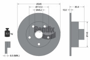 BDS1354 Brzdový kotouč BENDIX Braking