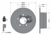 BDS1863 Brzdový kotouč BENDIX Braking