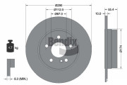 BDS1230 Brzdový kotouč BENDIX Braking