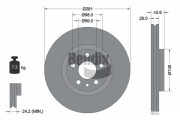 BDS1255 Brzdový kotouč BENDIX Braking