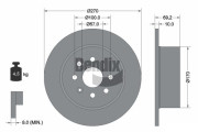 BDS2041 Brzdový kotouč BENDIX Braking