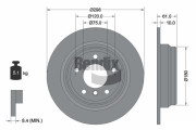 BDS1714 Brzdový kotouč BENDIX Braking
