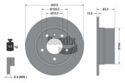BDS1881 Brzdový kotouč BENDIX Braking