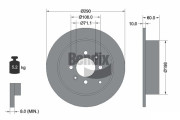 BDS1235 Brzdový kotouč BENDIX Braking