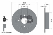 BDS2109 Brzdový kotouč BENDIX Braking