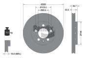 BDS1002HC Brzdový kotouč BENDIX Braking