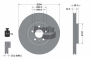 BDS2045 Brzdový kotouč BENDIX Braking