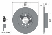 BDS2053 Brzdový kotouč BENDIX Braking