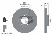 BDS1879 Brzdový kotouč BENDIX Braking