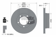 BDS2147HC Brzdový kotouč BENDIX Braking