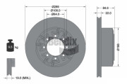 BDS1154 Brzdový kotouč BENDIX Braking