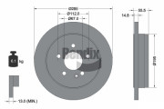 BDS1501 Brzdový kotouč BENDIX Braking