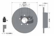 BDS1827 Brzdový kotouč BENDIX Braking