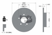 BDS1662 Brzdový kotouč BENDIX Braking