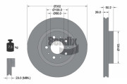 BDS2127 Brzdový kotouč BENDIX Braking