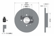 BDS1021 Brzdový kotouč BENDIX Braking