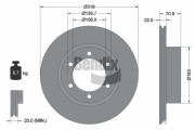 BDS1441 Brzdový kotouč BENDIX Braking