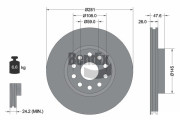 BDS2155 Brzdový kotouč BENDIX Braking